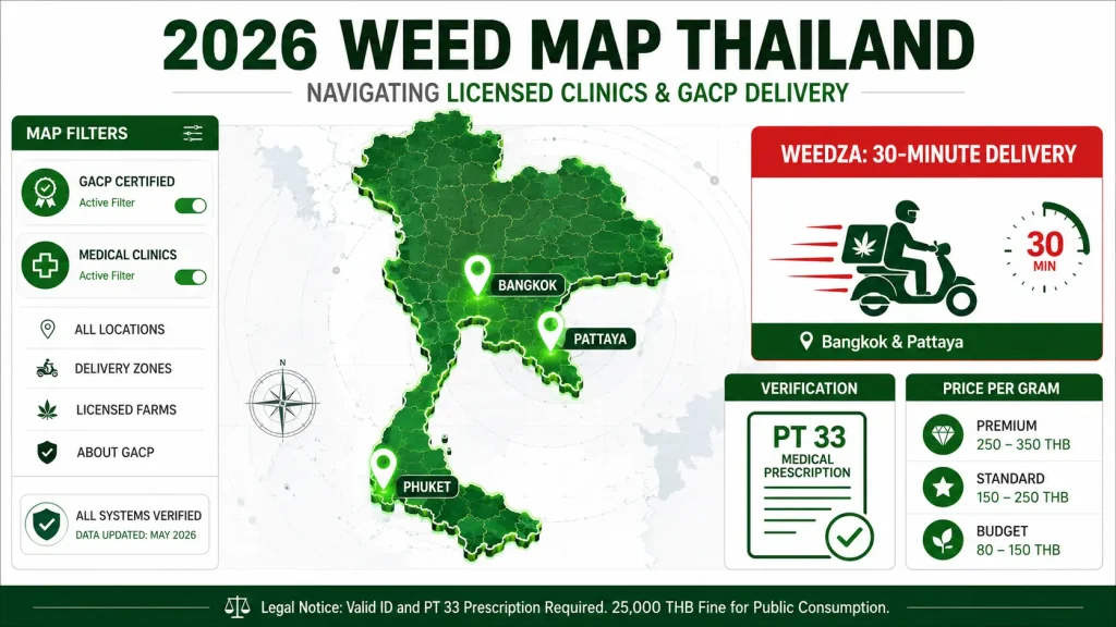 2026 Weed Map Thailand — Find a Licensed Cannabis Dispensary