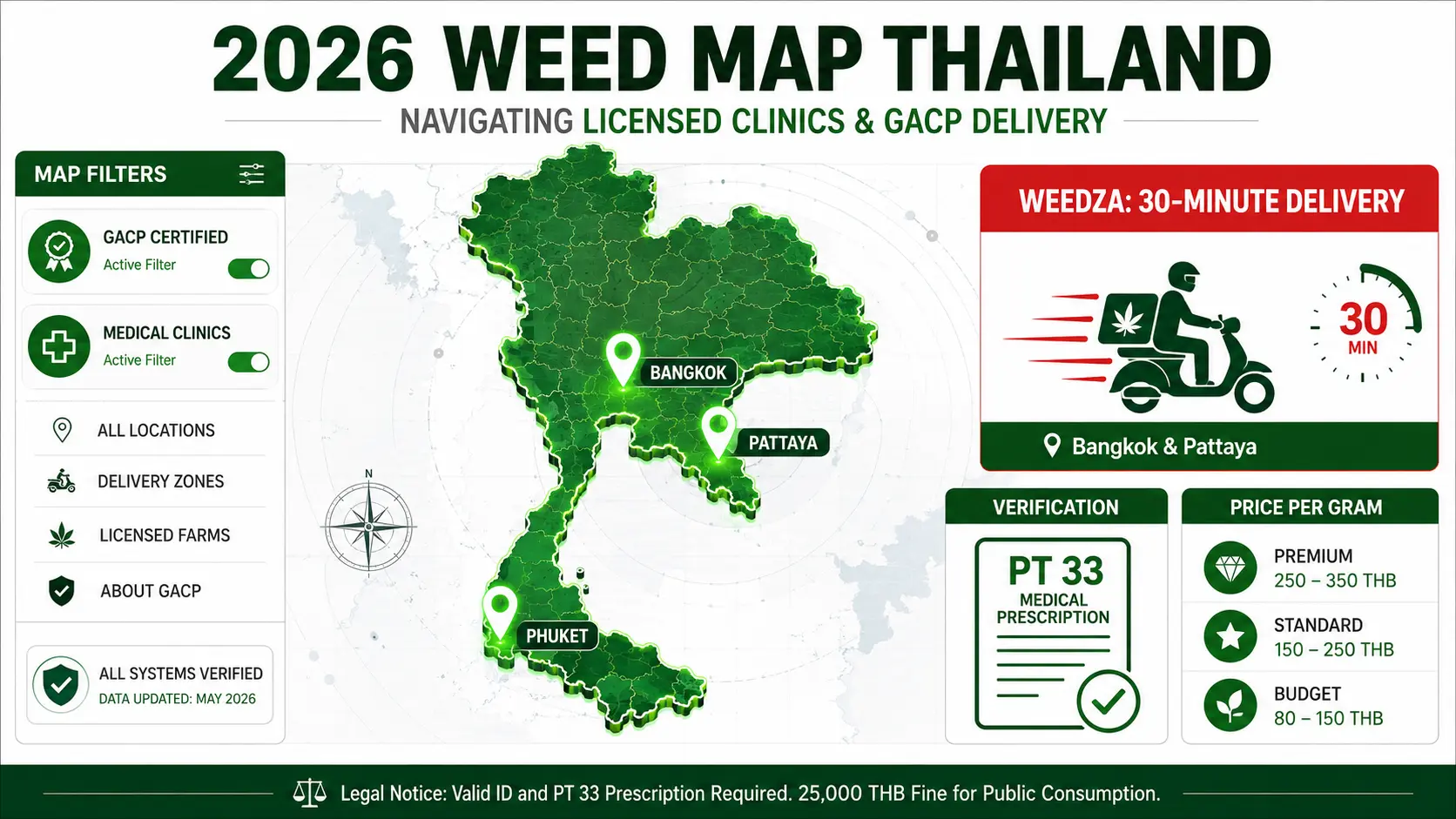 2026 Weed Map Thailand — Find a Licensed Cannabis Dispensary