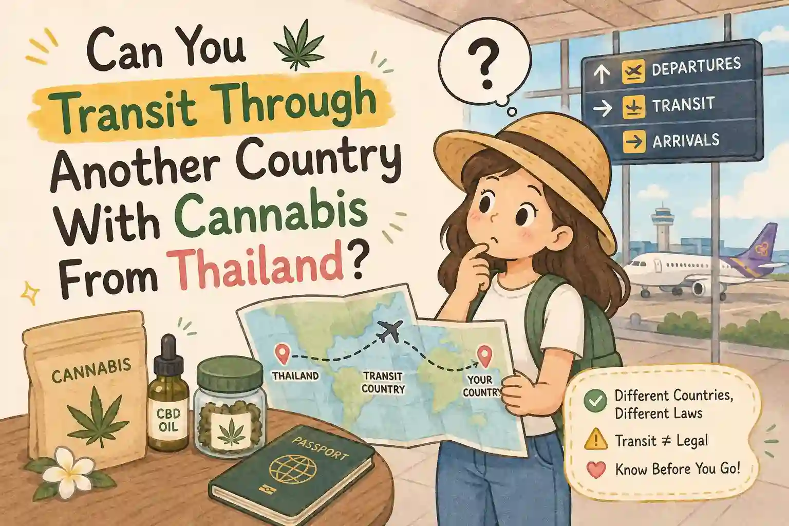 Can You Transit Through Another Country With Cannabis From Thailand?