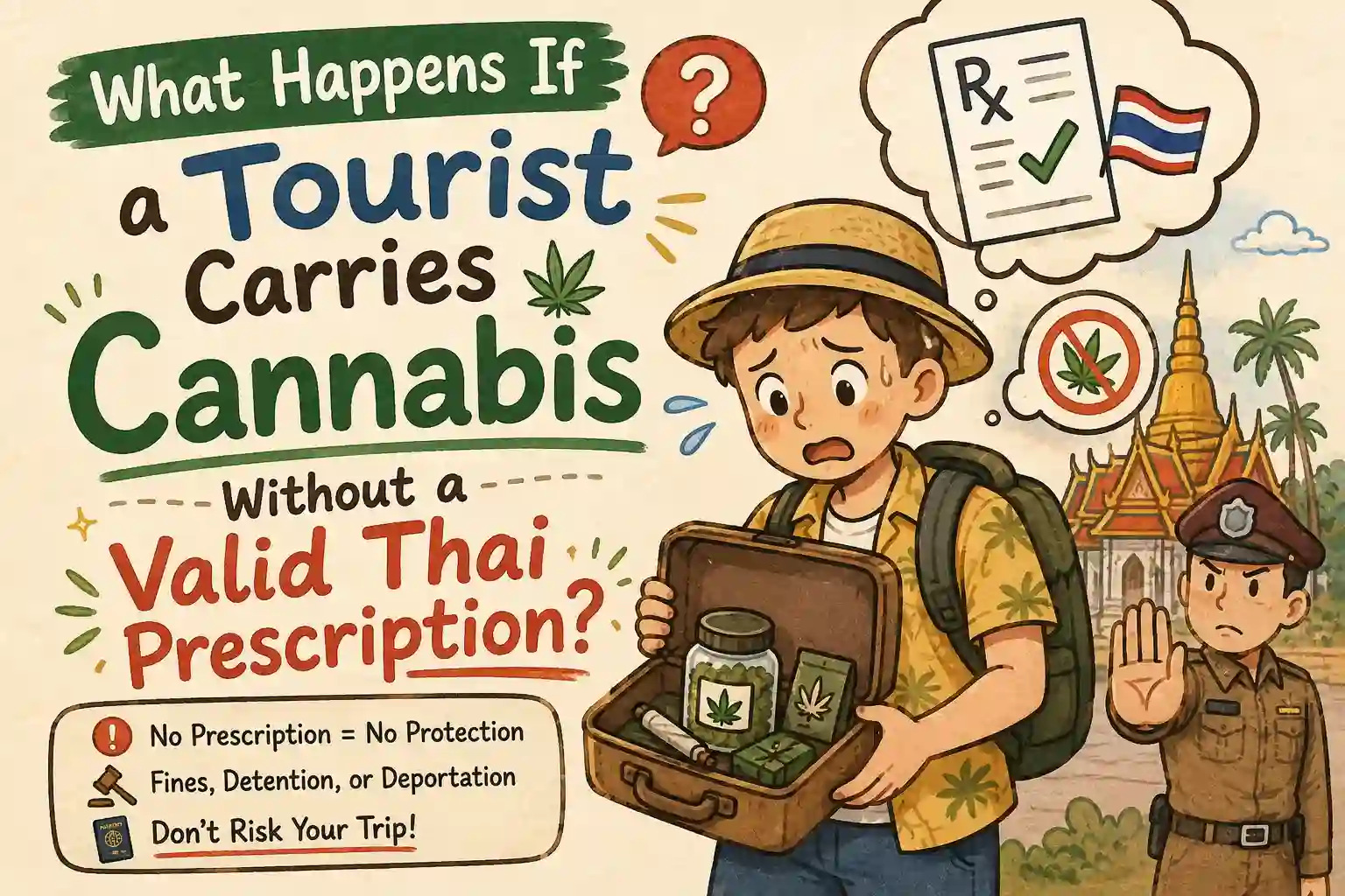 What Happens If a Tourist Carries Cannabis Without a Valid Thai Prescription?