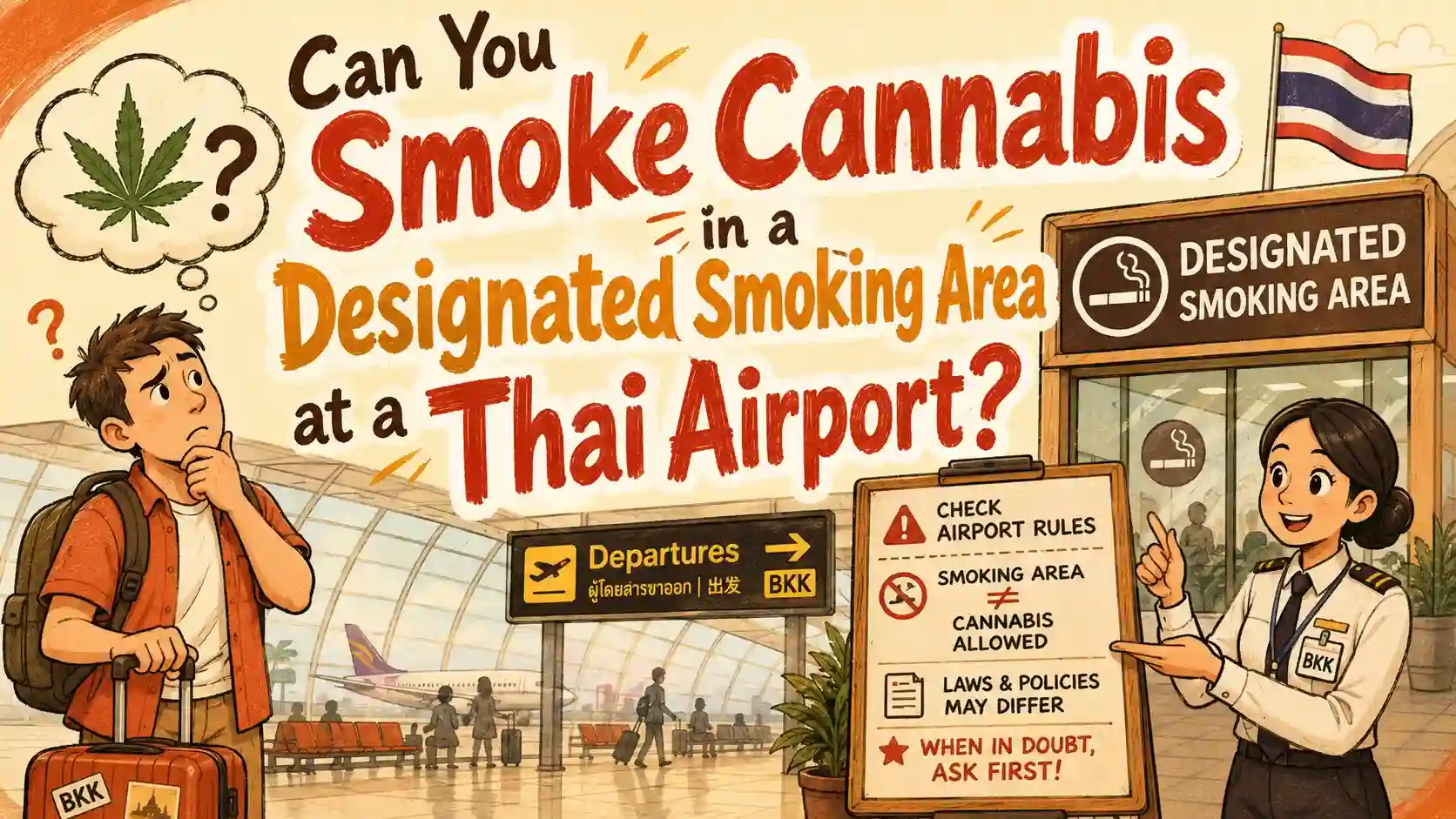 Can You Smoke Cannabis in a Designated Smoking Area at a Thai Airport?