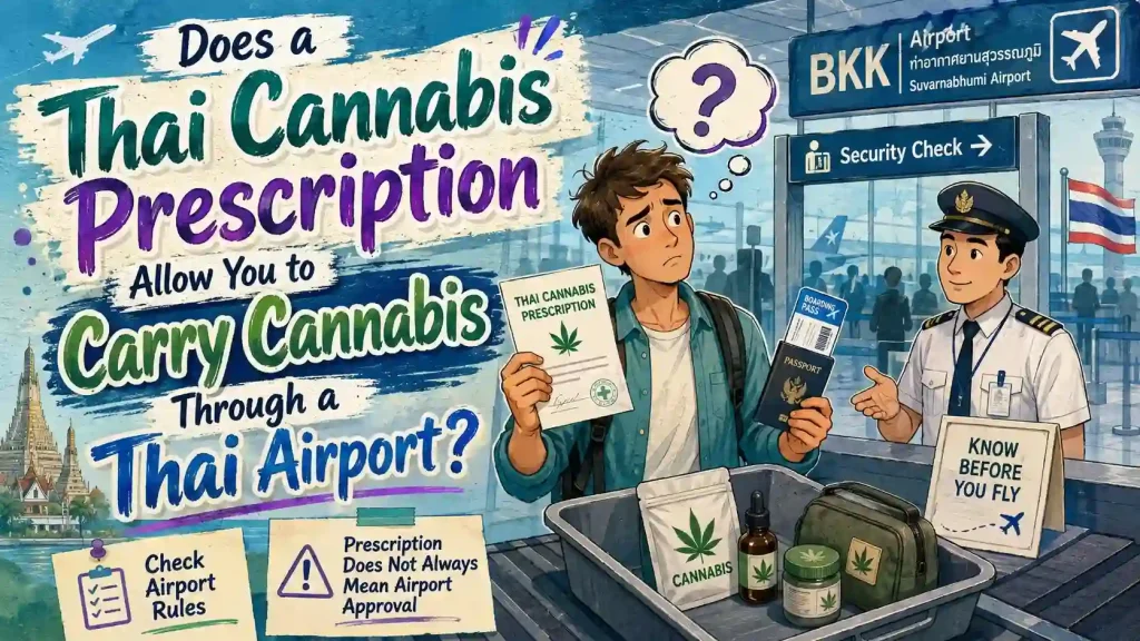 Does a Thai Cannabis Prescription Allow You to Carry Cannabis Through a Thai Airport?