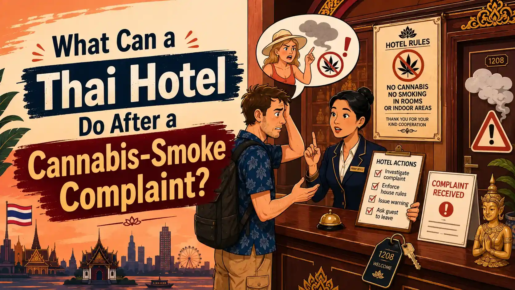 What Can a Thai Hotel Do After a Cannabis-Smoke Complaint?