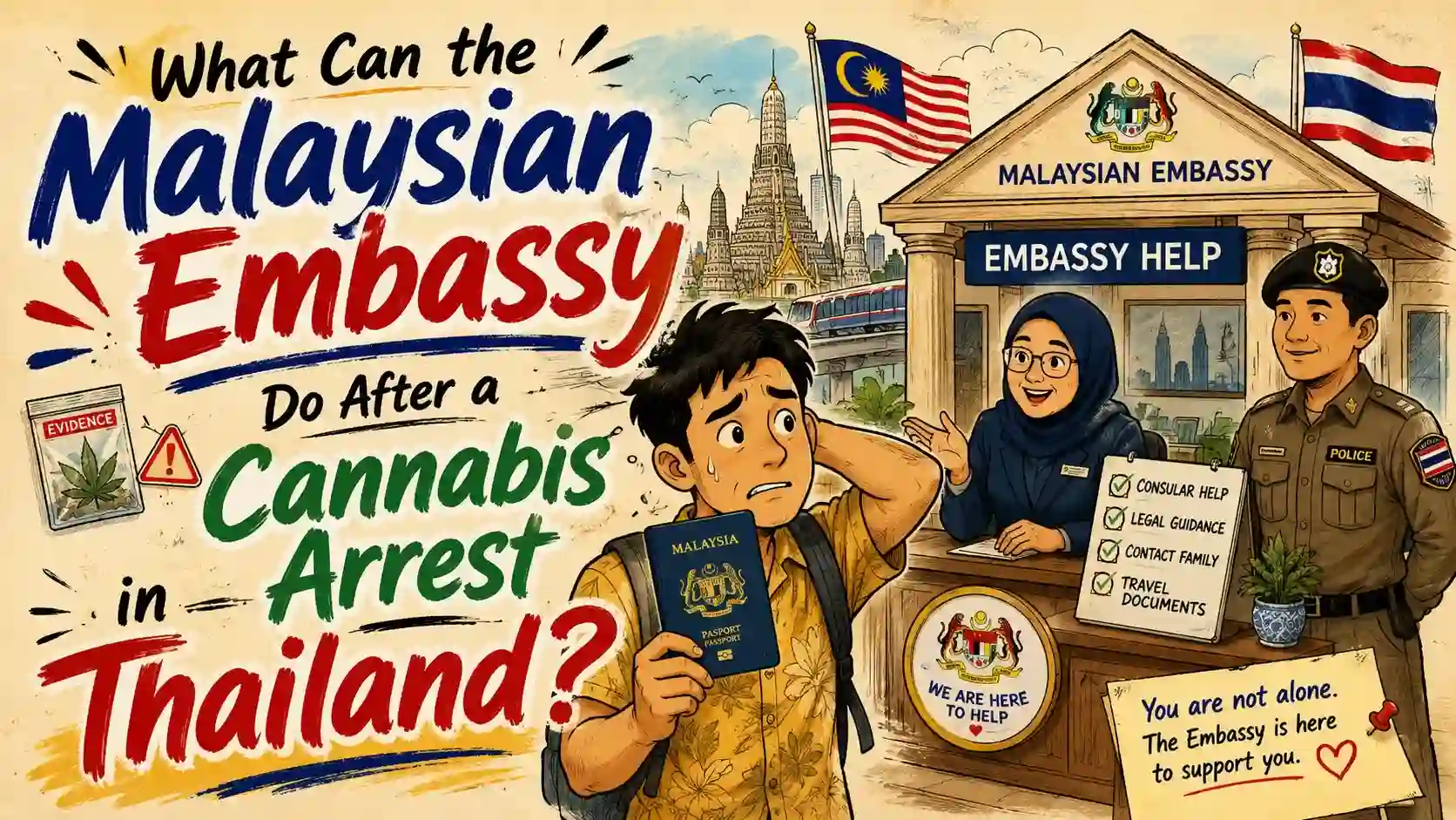 What Can the Malaysian Embassy Do After a Cannabis Arrest in Thailand?