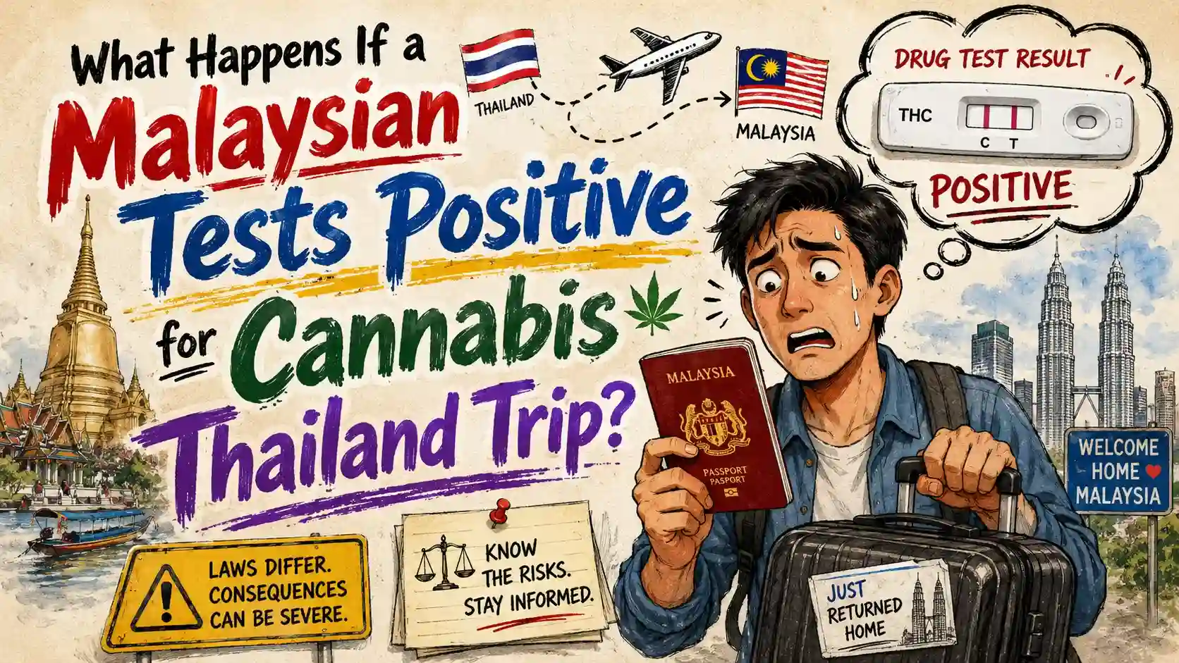 What Happens If a Malaysian Tests Positive for Cannabis After a Thailand Trip?