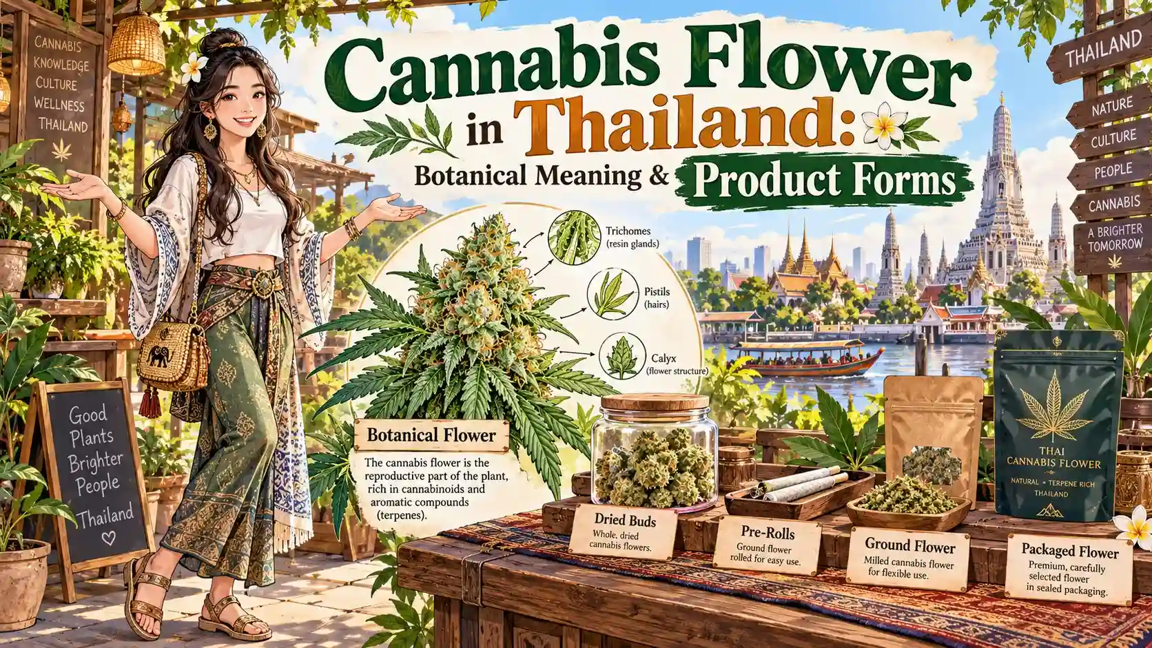 Cannabis Flower in Thailand: Botanical Meaning & Product Forms