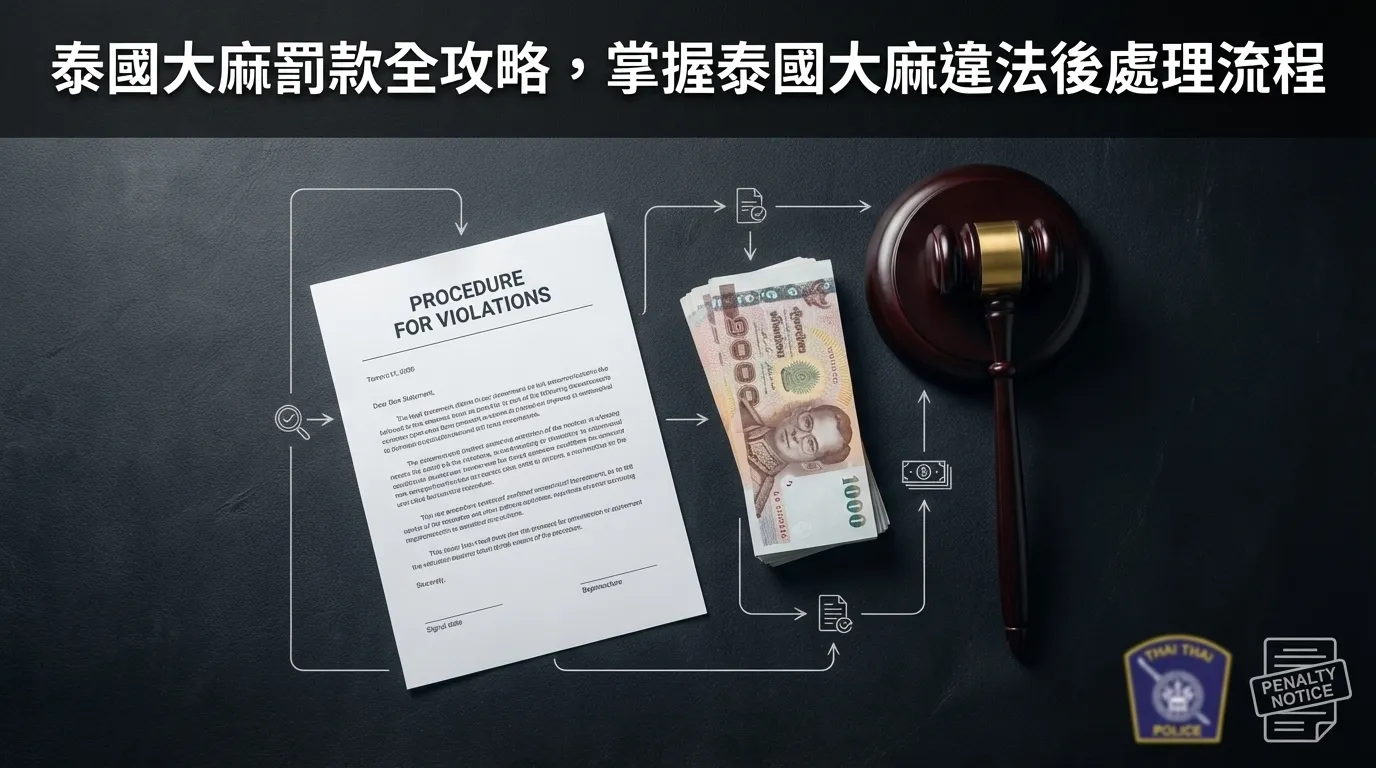 泰國大麻罰款全攻略，掌握泰國大麻違法後處理流程