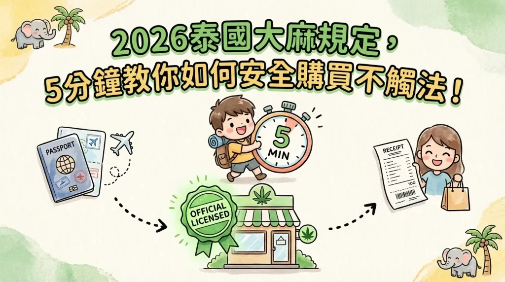 2026泰國大麻規定,5分鐘教你如何安全購買不觸法!