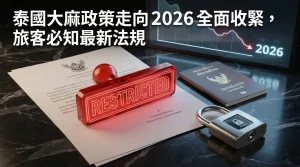 泰國大麻政策走向2026全面收緊,旅客必知最新法規