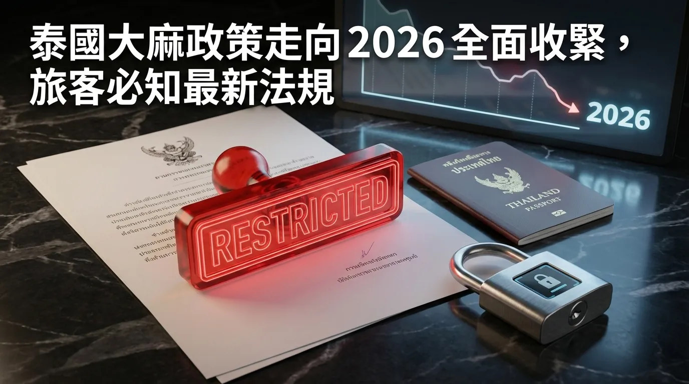 泰國大麻政策走向2026全面收緊，旅客必知最新法規