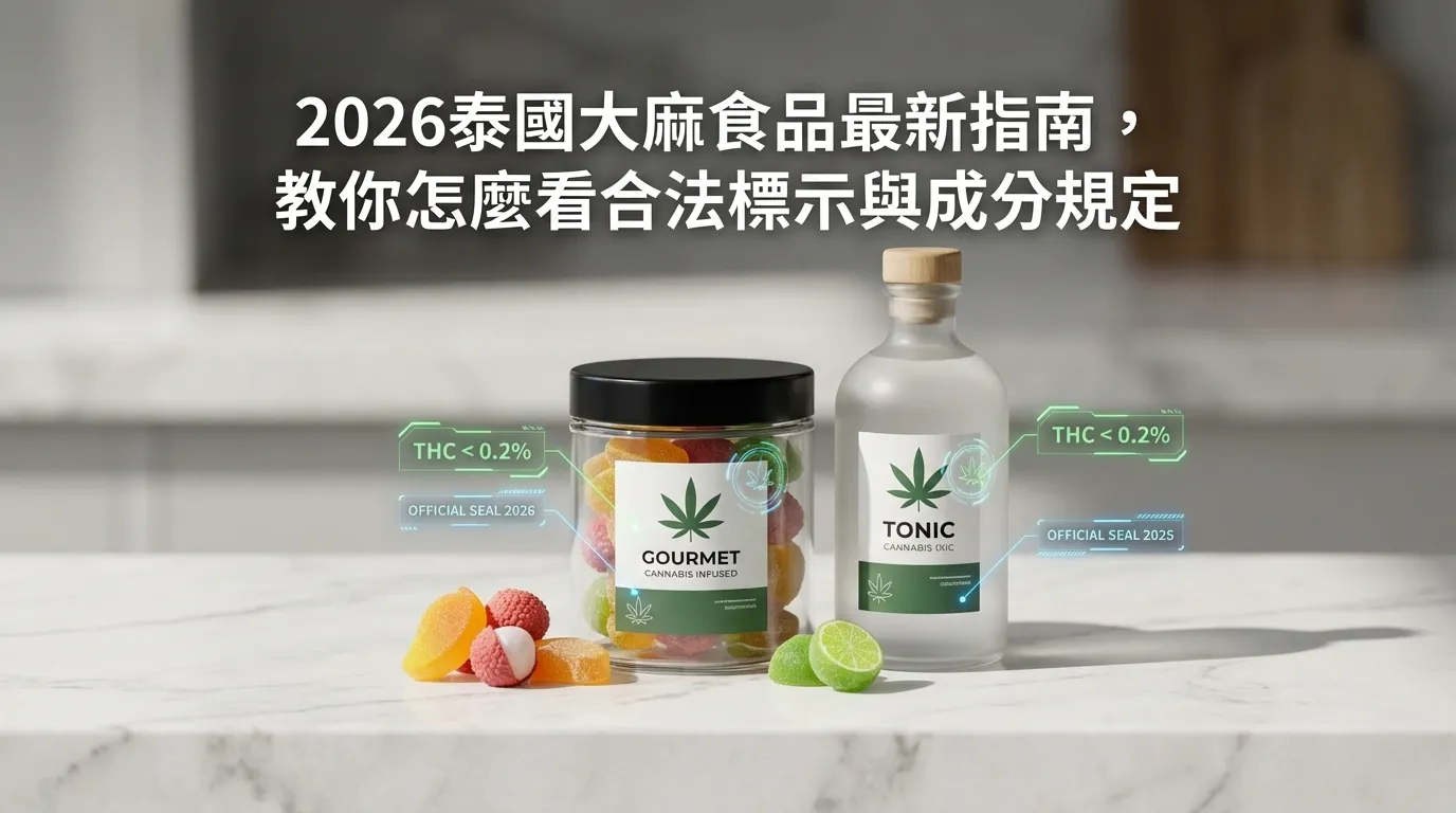 2026泰國大麻食品最新指南，教你怎麼看合法標示與成分規定