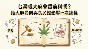 台灣吸大麻會留前科嗎?抽大麻罰則與良民證影響一次搞懂