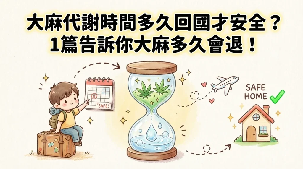 大麻代謝時間多久回國才安全?1篇告訴你大麻多久會退!