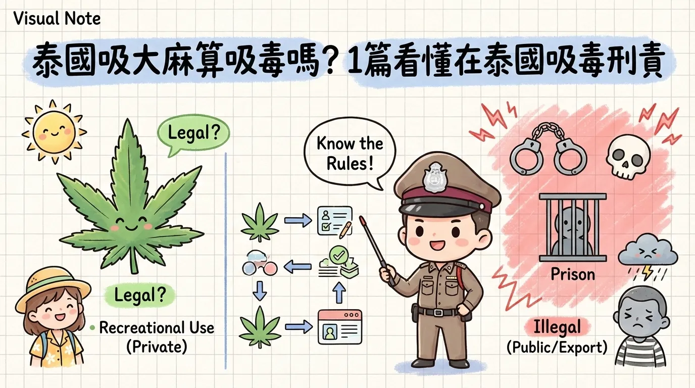 泰國吸大麻算吸毒嗎？1篇看懂在泰國吸毒刑責