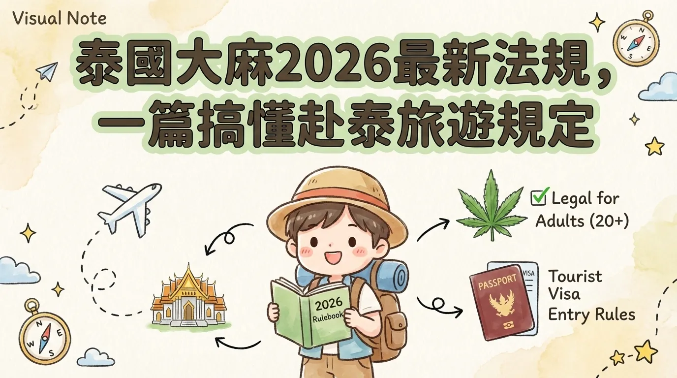 泰國大麻2026最新法規，一篇搞懂赴泰旅遊規定