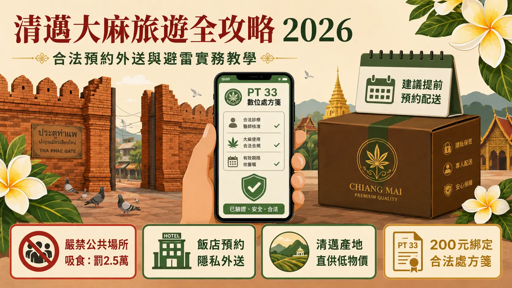 泰國清邁大麻購買攻略：新手怎麼挑店？價格多少？加碼隱藏版「飯店外送」教學