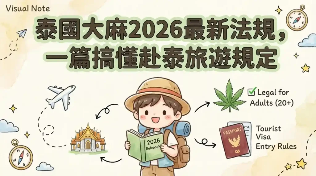 泰國大麻2026最新法規，一篇搞懂赴泰旅遊規定